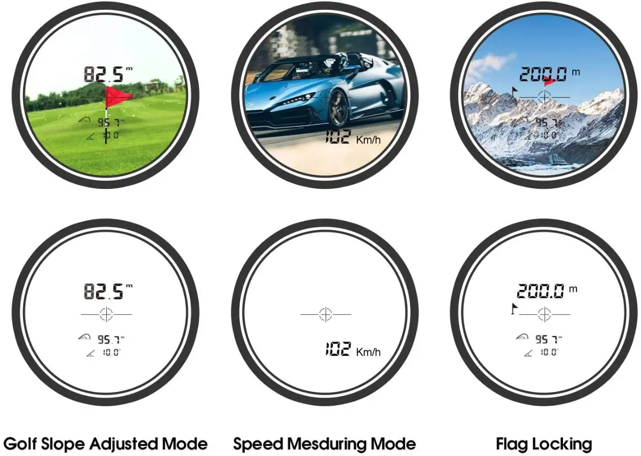 Features of the Mileseey Golf Rangefinder