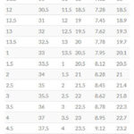 Golf Shoe Size Comparison